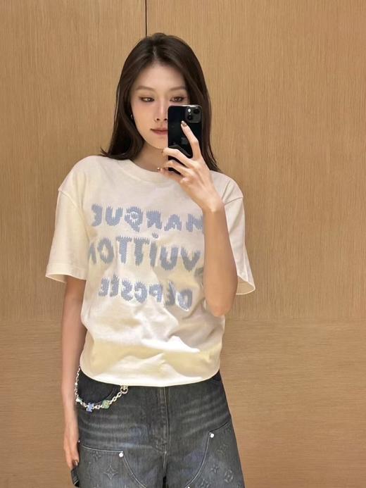 驴家 25ss字母标识毛线水溶绣短袖T恤 男女同款（DY） 商品图2