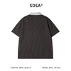 SDSA男装2026新款高贵轻奢潮牌肌理感撞色polo领短袖T恤百搭上衣 商品缩略图4