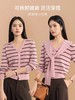 伊*丽同款桑蚕丝混纺披肩+条纹针织开衫 商品缩略图9