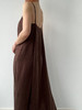ranyepersonal｜PARADOX25DR03-2 不对称铜氨砂洗棕色吊带连衣裙 [ 棕 ] 商品缩略图1