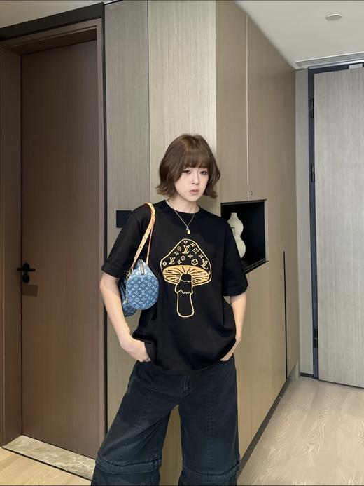 驴家 25ss蘑菇提花字母针织短袖 男女同款（DY） 商品图1