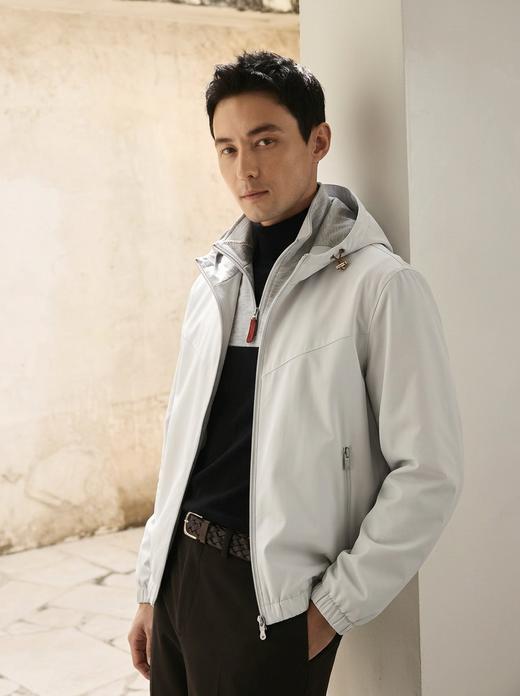 专柜3千＋重磅鼎奢连帽夹克BC天丝羊毛春季连帽外套夹克 商品图0