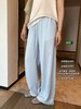 ck云水蓝色棉麻直筒裤 商品缩略图10