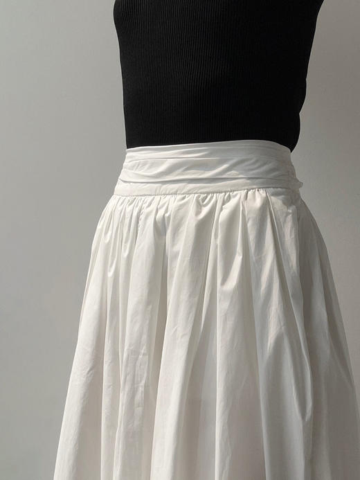 YANYI CHANG｜91880530 腰部抽褶量感半裙 [ 雅白 ] 商品图10