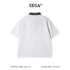SDSA男装2026新款高贵轻奢潮牌拼接半拉链翻领假两件短袖T恤百搭 商品缩略图4