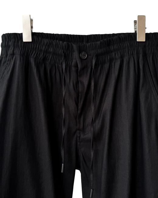 男款刺绣皱褶休闲裤长裤he007 商品图2