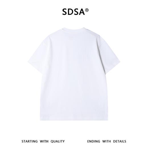 88195SDSA男装2026新款高贵轻奢美式简约字母印花圆领短袖T恤宽松休闲 商品图5