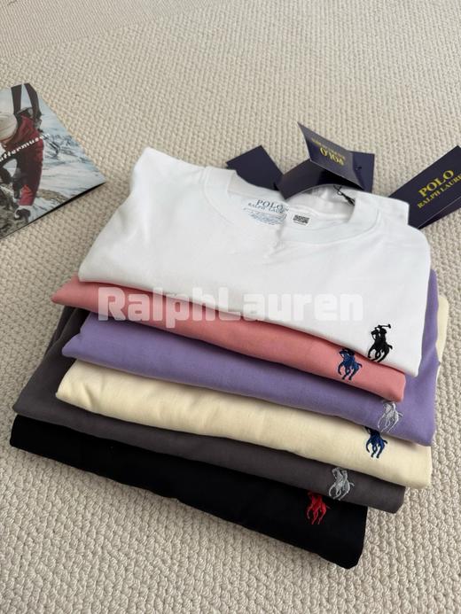 拉夫劳伦经典小马刺绣圆领短袖T恤 商品图4