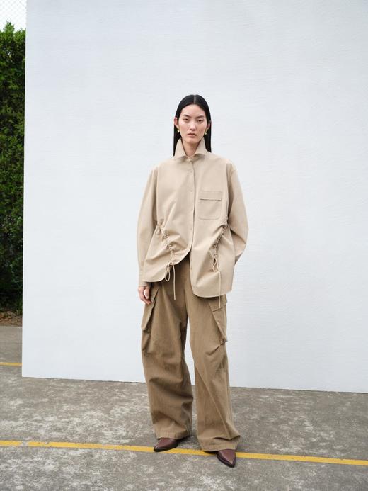 J*BY秀场设计感抽绳廓形率性衬衫 商品图7