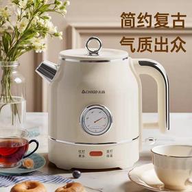 新款复古电热水壶家用304不锈钢带保温功能全自动智能烧水壶
