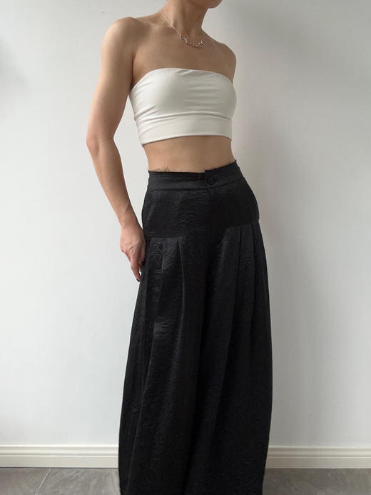 ranyepersonal｜PARADOX25TR01-2 肌理醋酸黑色西装裤 [ 黑 ] 商品图5