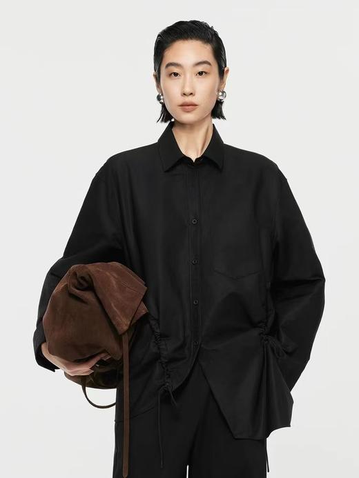 J*BY秀场设计感抽绳廓形率性衬衫 商品图4