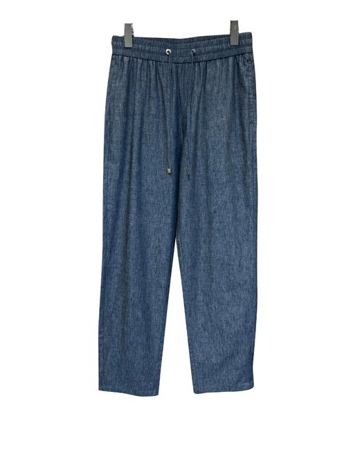 男款刺绣亚麻休闲裤长裤la015 商品图0