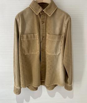 中性款logo衬衫外套zo