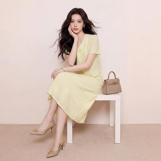 奢姿大码女装2026夏季时尚镂空圆领两件套胖妹妹气质显瘦休闲套装9962960003 商品图1