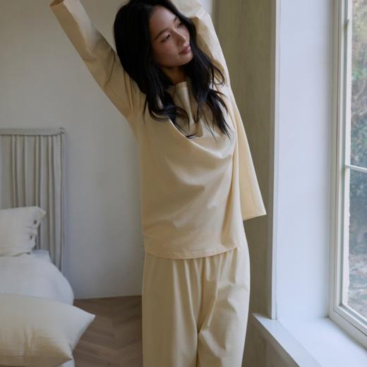 【比裸睡还舒适的家居服套装】壳木高感棉 · 拼色家居服9841，亲肤软糯，自然舒适  商品图7