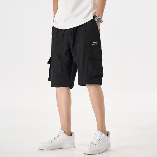【专属】JEEP SPIRIT 【一裤两穿工装裤】可当短裤 可当长裤 可直筒 可束腿 夏季潮流宽松直筒阔腿休闲裤 商品图5