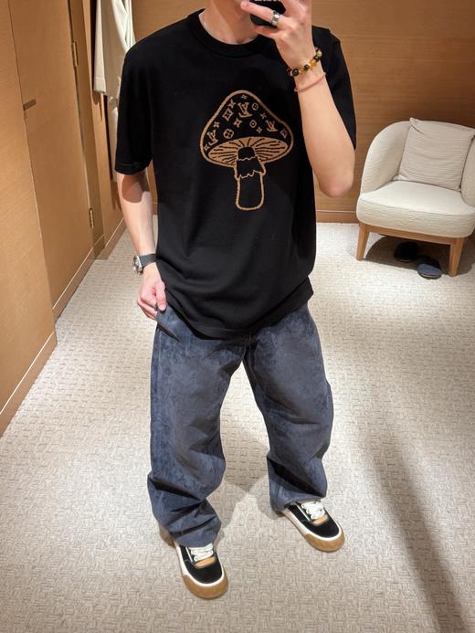 驴家 25ss蘑菇提花字母针织短袖 男女同款（DY） 商品图7