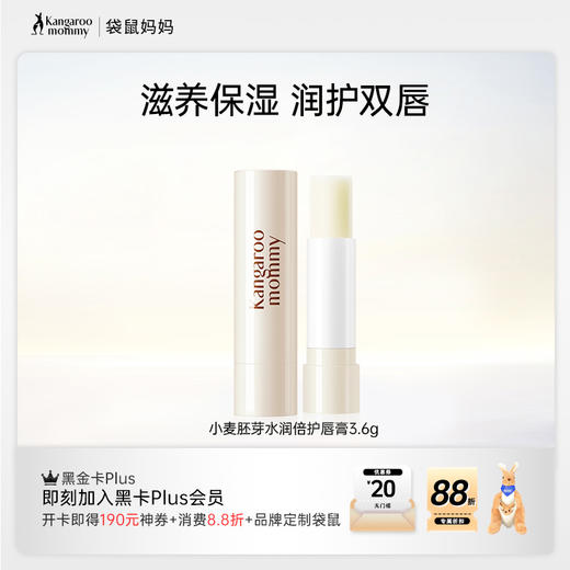 【水润唇膏】长效保湿 润护双唇改善干燥 小麦胚芽水润倍护润唇膏（3.6g） 商品图0