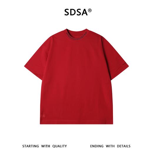 88250SDSA男装2026新款高贵轻奢美式潮牌领口字母印花圆领短袖T恤百搭 商品图5