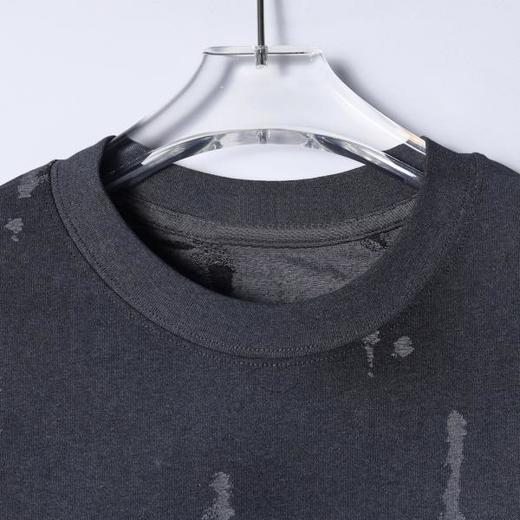 68953SDSA男装2026新款高贵轻奢渐变做旧明线提花短袖T恤百搭宽松上衣 商品图2