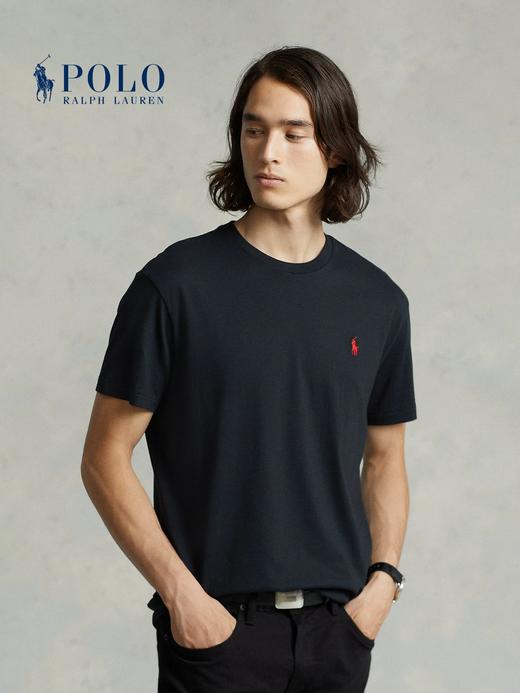 拉夫劳伦经典小马刺绣圆领短袖T恤 商品图1