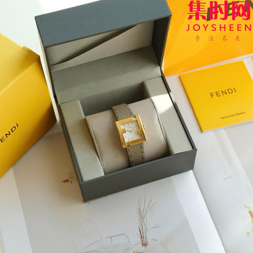 原单芬迪 方形女士腕表｜大象灰的高级，是低调的时尚宣言 表盘尺寸：24×27mm 商品图6