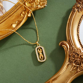 子佩集【鎏光破障】银S925套链【FYL-2241】项链镀金金刚杵可转动2601