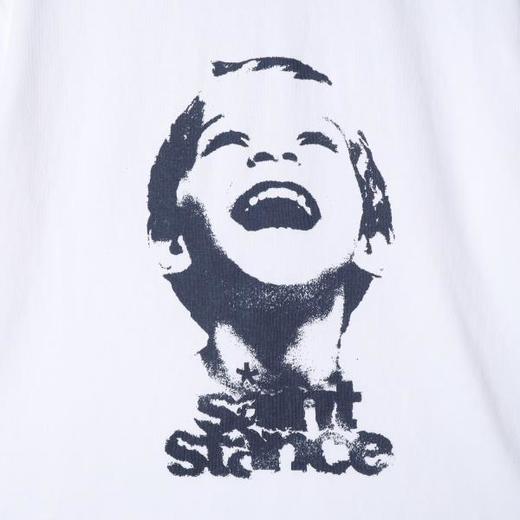 88210SDSA男装2026新款高贵轻奢潮牌复古小孩头像做旧印花短袖T恤百搭 商品图3