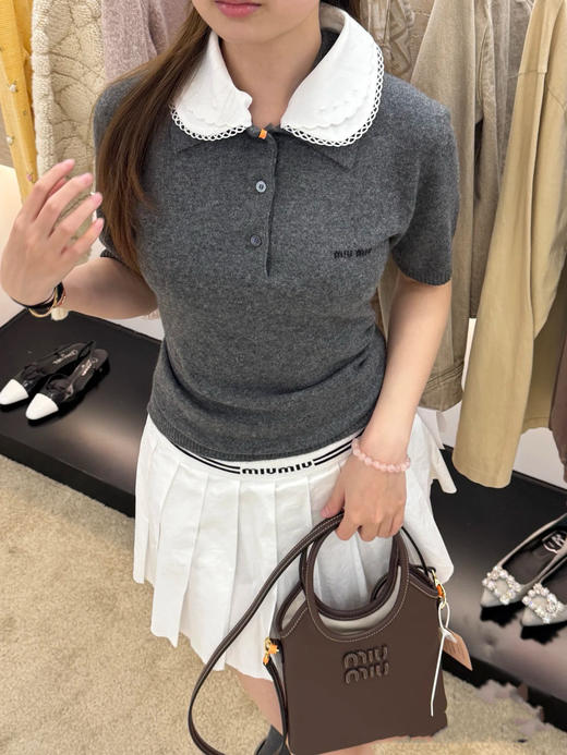 【非质量问题不退换】MiuMiu 26早春新款短袖（XHH） 商品图7