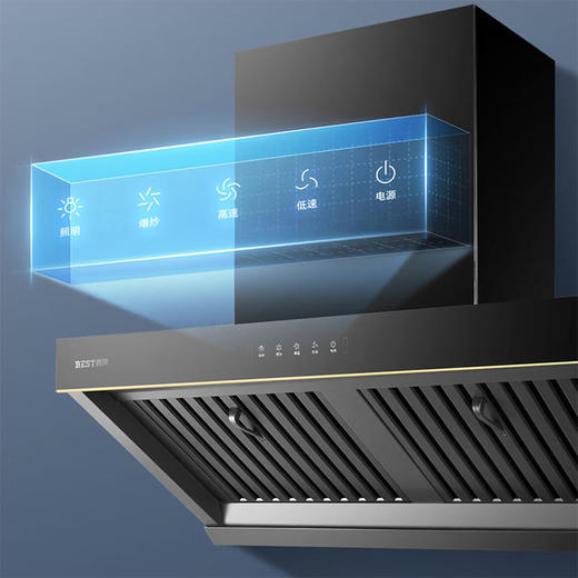 得（BEST）华帝股份  侧吸式烟机 油烟分离 三层油网 20立方大吸力 手势控制 一级能效  CXW-240-JDC22 商品图1