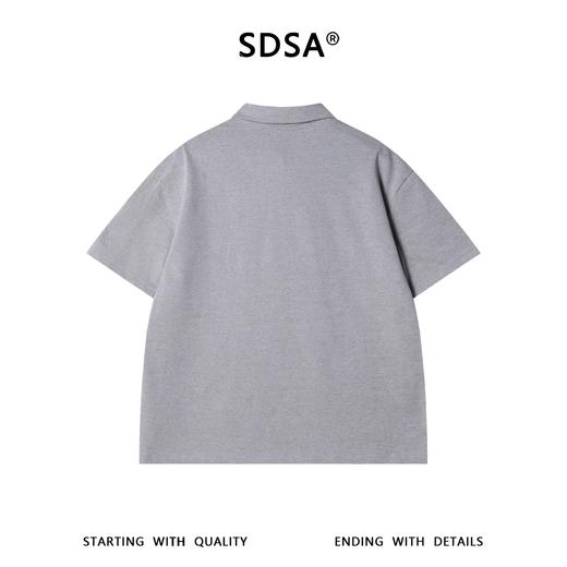 SDSA男装2026新款高贵轻奢老钱风条纹破洞POLO衫短袖T恤百搭上衣 商品图5