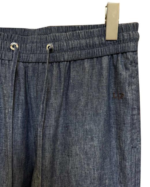 男款刺绣亚麻休闲裤长裤la015 商品图2