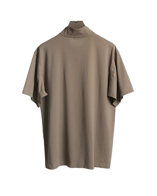 男款半拉链立领短袖T恤zo 商品图1