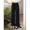 鹿向南「烛火香槟」黑色牛仔裤女夏新款百搭时尚宽松阔腿直筒长裤 商品缩略图3