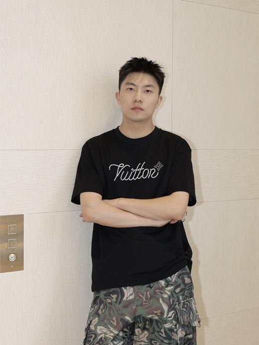 驴家 25ss字母标识金属钻珠链绣短袖T恤 男女同款 （DY） 商品图3