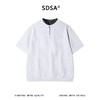 26602SDSA男装2026新款高贵轻奢韩系拼接半拉链立领短袖T恤百搭上衣潮 商品缩略图1