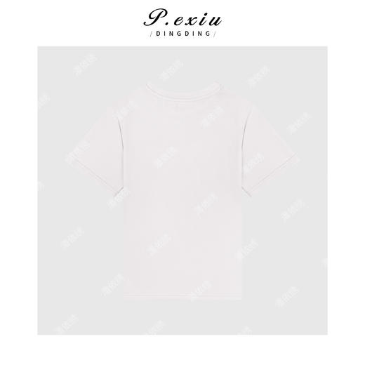 03-4潘依绣丁丁宠粉简约百搭字母短袖圆领T恤Q09881 商品图1