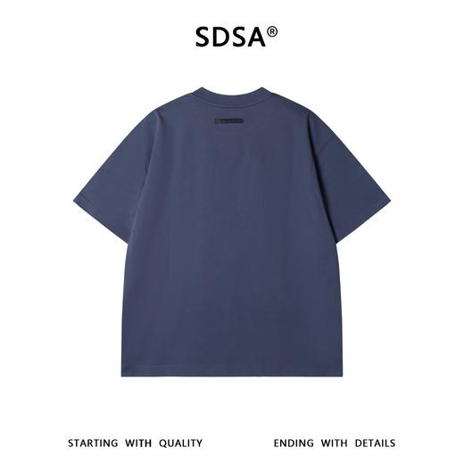 SDSA男装2026新款高贵轻奢美式潮牌撞色印花字母圆领短袖T恤宽松 商品图4