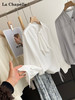 天猫同步【通勤/垂顺/优雅】拉夏贝尔/La Chapelle设计感气质显瘦宽松上衣法式绑带捏褶垂感长袖衬衫 商品缩略图4
