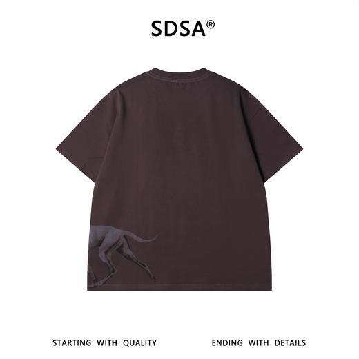SDSA男装2026新款高贵轻奢小众设计动物印花圆领短袖T恤宽松百搭 商品图4