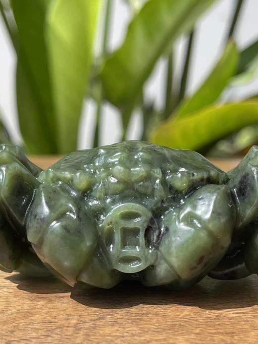 和田碧玉雕螃蟹镇纸把玩件，顺丰包邮 商品图6