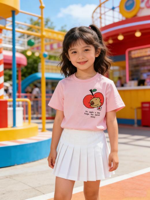 佐丹奴童装26年新款平纹纯棉印花短袖T恤衫03396204 商品图2