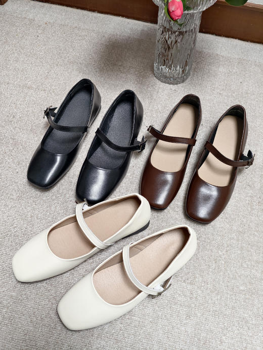 Jane芭蕾小皮鞋爱马同款玛丽珍鞋软底鞋 商品图0