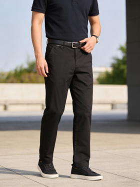 佐丹奴男装26新款竹原凉感抗菌直筒版型休闲裤01116016