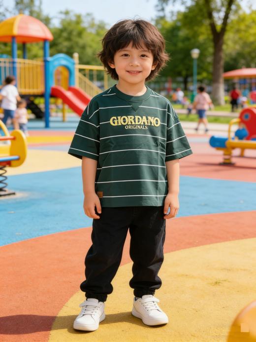 佐丹奴童装26年新款全棉平纹复古印花短袖T恤衫03086271 商品图1