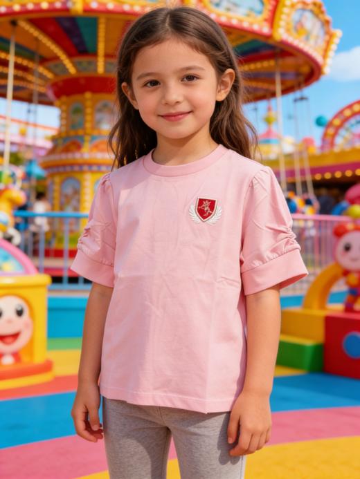 佐丹奴童装25年新款全棉平纹印花短袖T恤衫03326207 商品图0