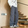 F032336春季情侣款防水宽松全棉针织面料耐磨耐脏休闲运动裤 商品缩略图5