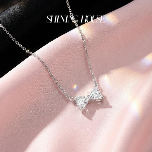 Forever·永恒之环系列 ShiningHouse[培育] 18k金钻石项链 专利特切钻石星运钻人工真钻人造钻石K金项链时尚钻石项链【此商品不支持7天无理由退货退款】30分和60分预计3日发货 商品图4