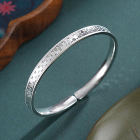 子佩集【冰雪星芒】银S999手镯【YHSZ0142】碎冰冰六边形2601